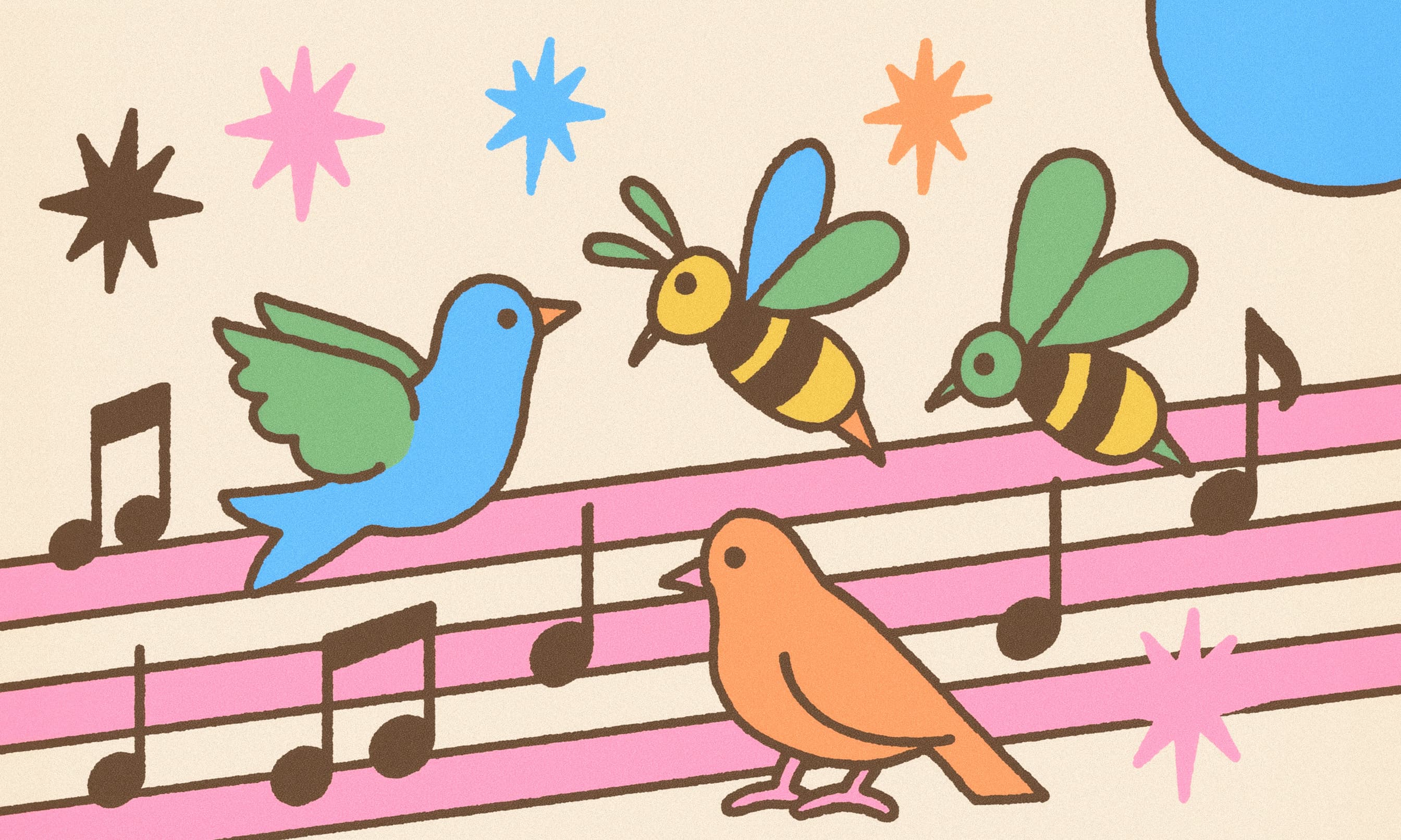 Artistic representation of musical evolution and cultural trends